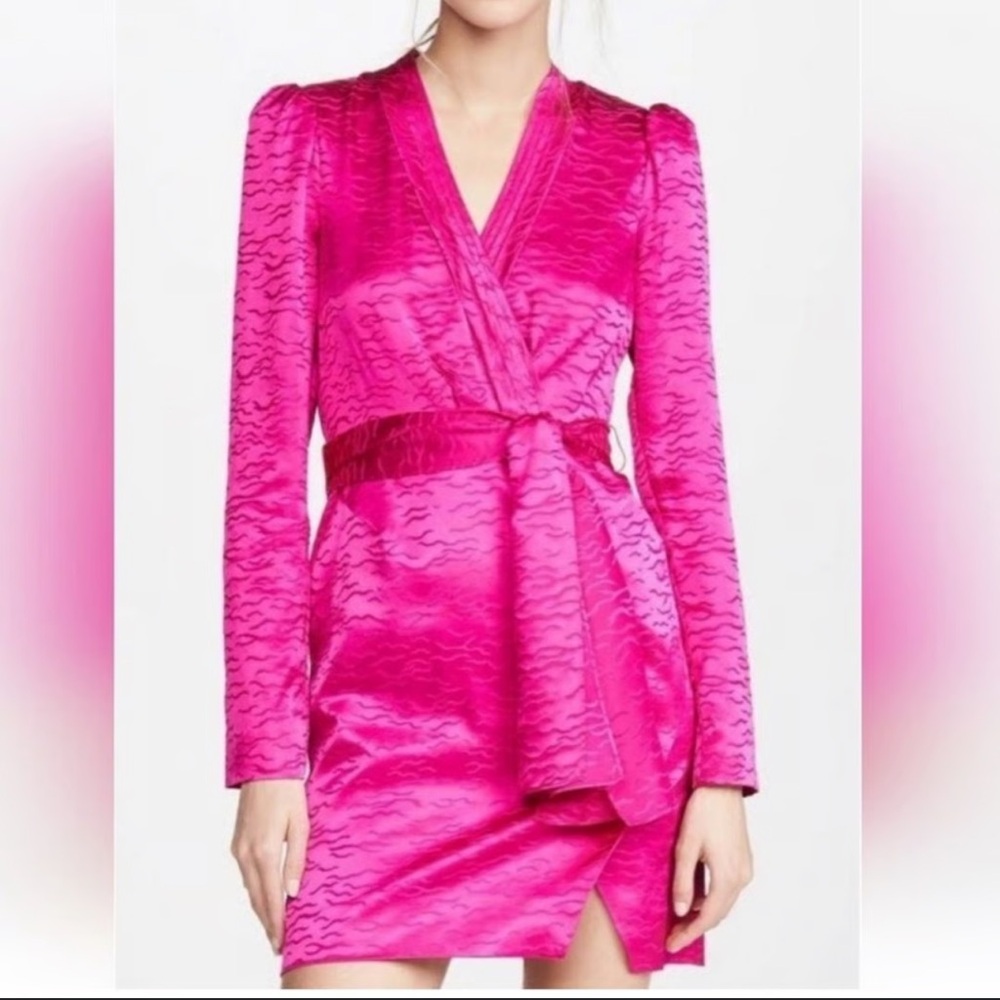 SALONI Vibrant Pink Bibi Dress